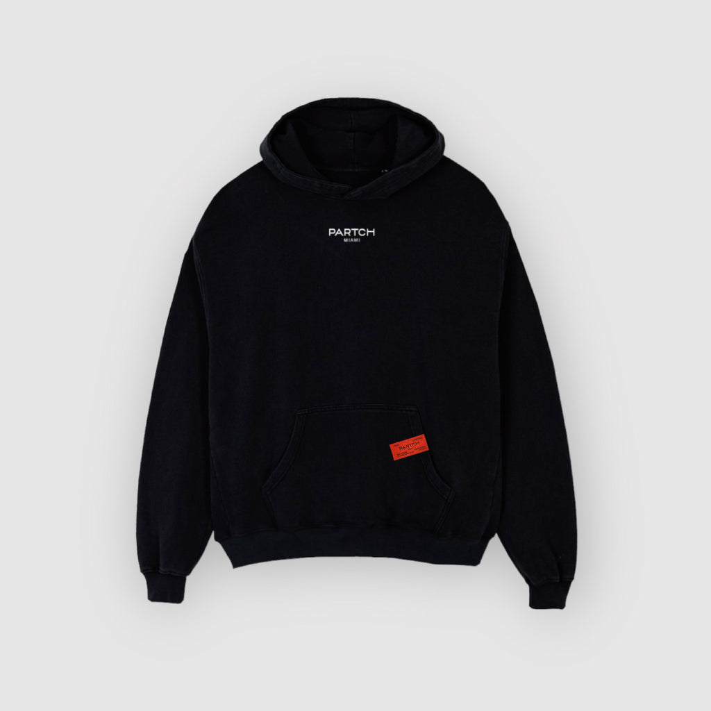 Black Partch Urban hoodie oversize fit