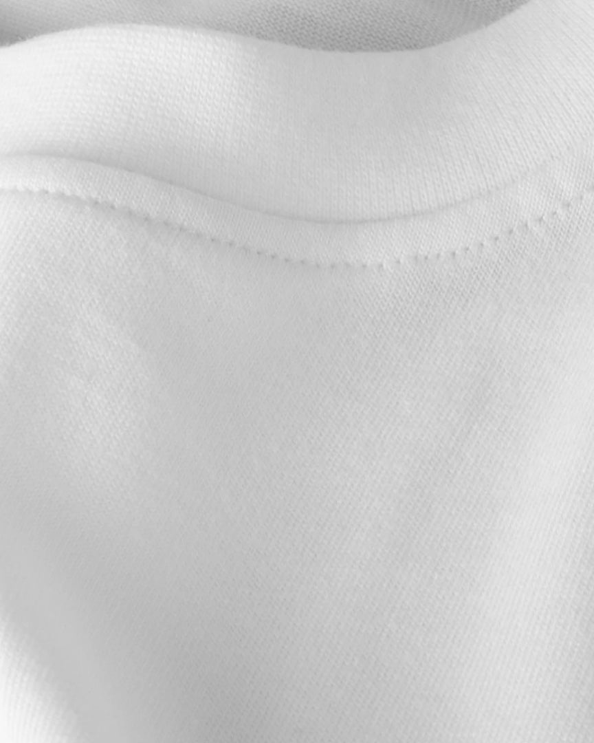 Partch white t-shirt luxury organic cotton unisex